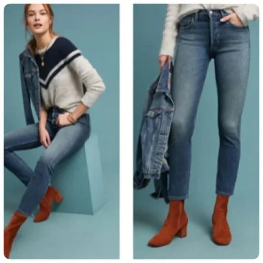 Boyish BLAKE Jeans 27 Mid Rise Cropped Skinny IN PHILADELPHIA STORY